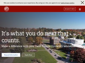 'francis.edu' screenshot