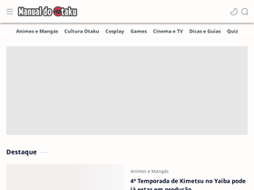 'manualdootaku.com.br' screenshot