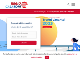 'regiocalatori.ro' screenshot