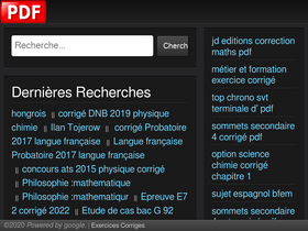 'examenscorriges.com' screenshot