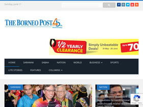 'theborneopost.com' screenshot