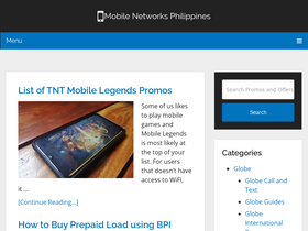 'mobilenetworksphilippines.com' screenshot