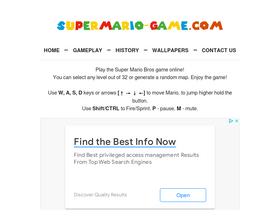 'supermario-game.com' screenshot