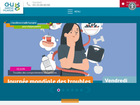 'chu-amiens.fr' screenshot