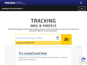 'trackdz.com' screenshot