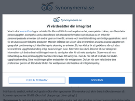 'synonymerna.se' screenshot