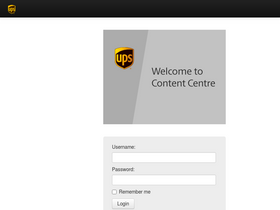 'upscontentcentre.com' screenshot