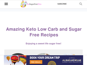 'thesugarfreediva.com' screenshot