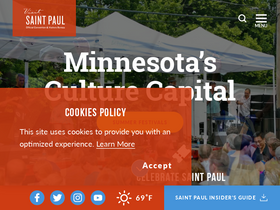 'visitsaintpaul.com' screenshot