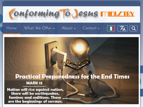 'conformingtojesus.com' screenshot