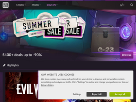 'gog.com' screenshot