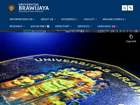 'ub.ac.id' screenshot