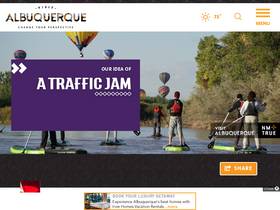 'visitalbuquerque.org' screenshot