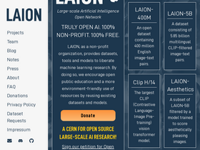 'laion.ai' screenshot