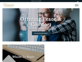 'companionfunerals.com' screenshot