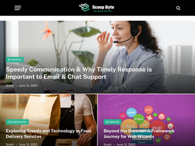 'scoopbyte.com' screenshot