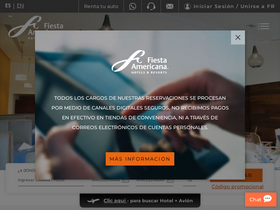 'fiestamericana.com' screenshot