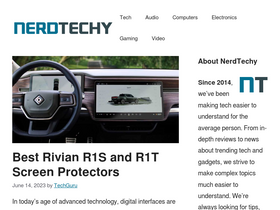 'nerdtechy.com' screenshot