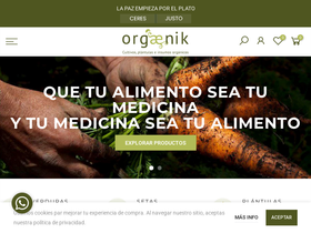orgaenik.com homepage screenshot