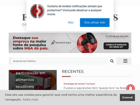'fusoesaquisicoes.com' screenshot