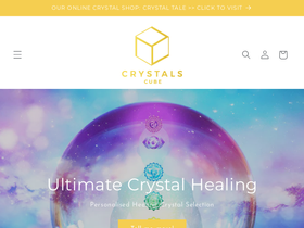 Crystals Cube website screenshot