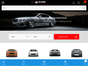 alpineperformance.com homepage screenshot