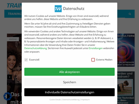 'trainingsworld.com' screenshot