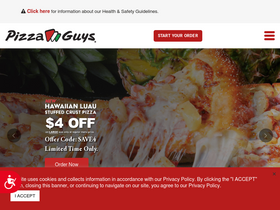 'pizzaguys.com' screenshot