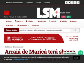 'leisecamarica.com.br' screenshot