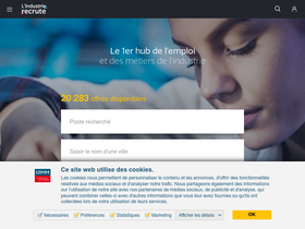'lindustrie-recrute.fr' screenshot
