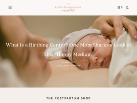 'hellopostpartum.com' screenshot