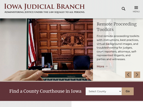 'iowacourts.gov' screenshot