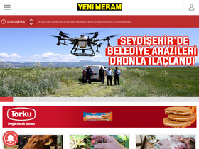 'yenimeram.com.tr' screenshot
