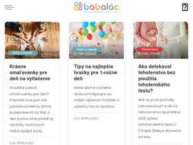 'babalac.sk' screenshot