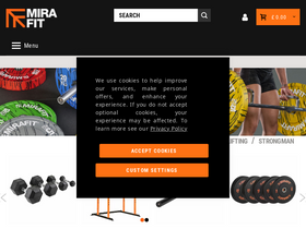 'mirafit.co.uk' screenshot