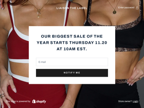 Liaison the Label website screenshot