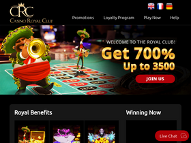 'casinoroyalclub.com' screenshot