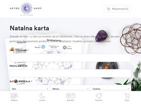 'astroshop.rs' screenshot