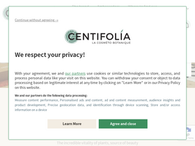 'centifoliabio.fr' screenshot