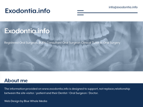 'exodontia.info' screenshot