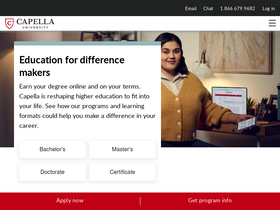 'capella.edu' screenshot