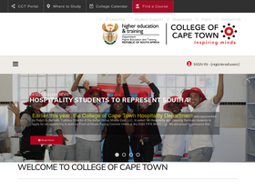 'cct.edu.za' screenshot