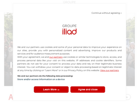 'iliad.fr' screenshot