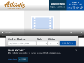 'atlantiscasino.com' screenshot