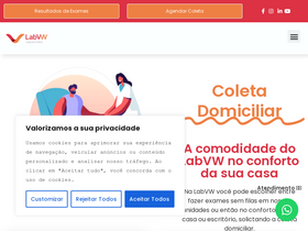 'labvw.com.br' screenshot