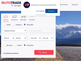 'autotrader.pl' screenshot