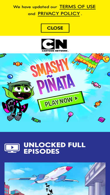 Nova geração de websites do Cartoon Network chega a um milhão de usuários  cadastrados - NerdBunker