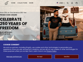 jdfgear.com homepage screenshot