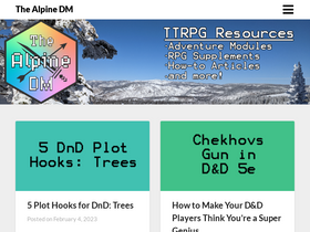 'thealpinedm.com' screenshot