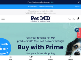 petmdstore.com homepage screenshot